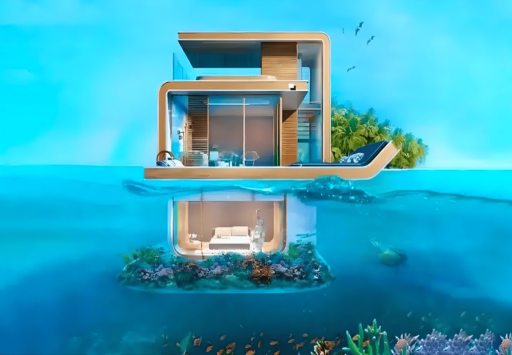 Floating seahorse villa for sale in Dubai